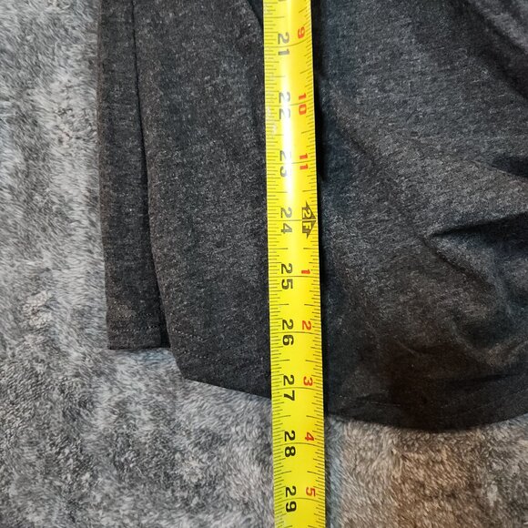 Women's Striped Leopard S/S Twisted Knot Crew Neck Gray T-Shirt Medium Summer - Picture 6 of 7